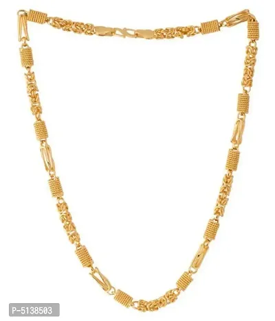 Stylish Trendy Most Popular Beautiful Design Golden light Gold Plated Brass Chain-thumb0