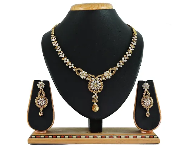 Premium Designer American Diamond Jewellery Set