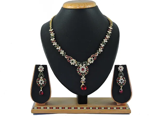 Premium Designer American Diamond Jewellery Set