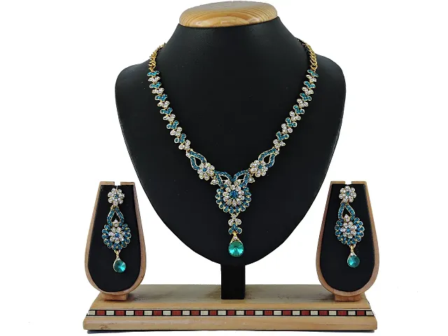 Premium Designer American Diamond Jewellery Set