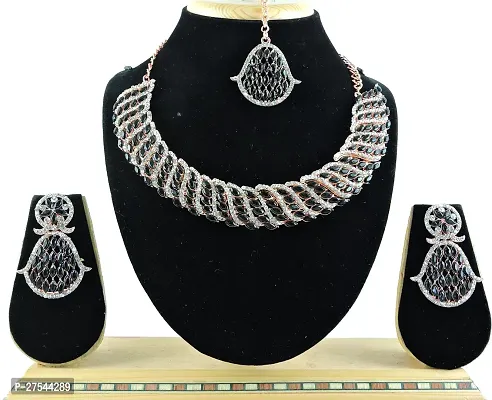 Trendy Alloy Necklace Set