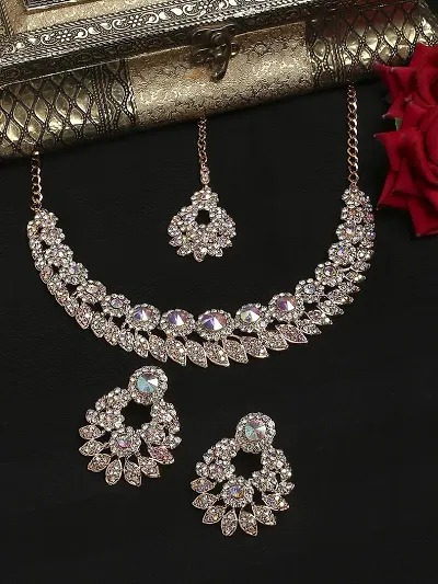 Trendy Alloy Necklace Set