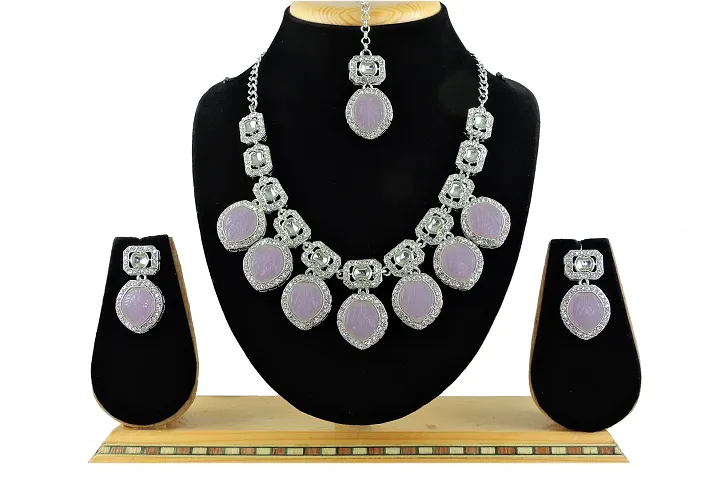 Trendy Alloy Necklace Set