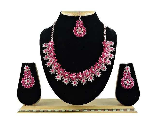 Trendy Alloy Necklace Set