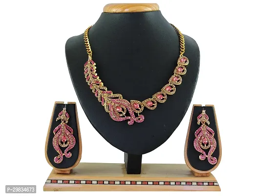 Trendy Alloy Necklace Set