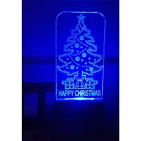 Gugan Gifts - 3D Illusion Multicolor Acrylic Night Lamp Home Decorative Wall Light Bedroom/Living Room (12.5cm x 5cm) Pack of 1 (Christmas Tree)-thumb4