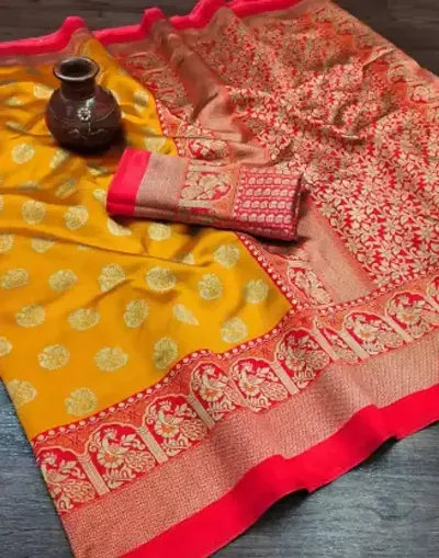 Art Silk Printed Saree with Running Blouse