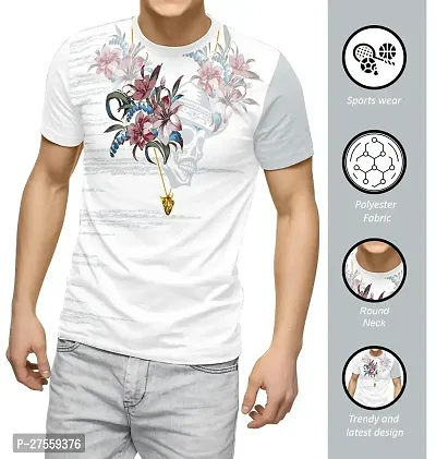 Trendy Multicoloured Polyester T-Shirt For Men