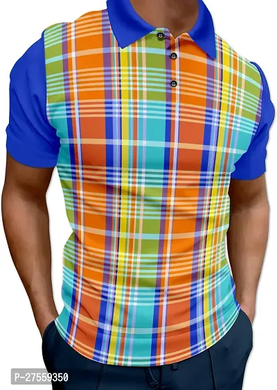 Trendy Multicoloured Polyester T-Shirt For Men-thumb0