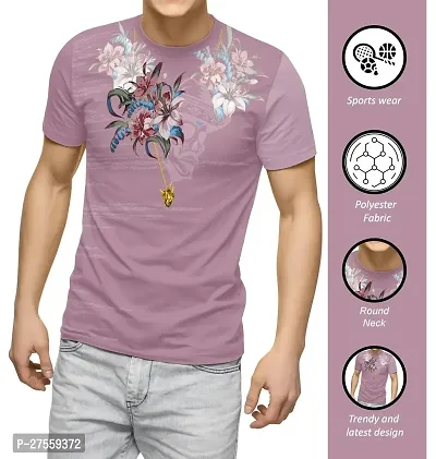 Trendy Multicoloured Polyester T-Shirt For Men