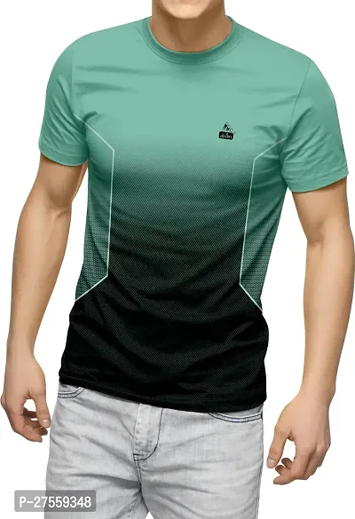 Trendy Multicoloured Polyester T-Shirt For Men-thumb0