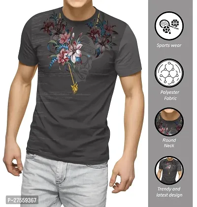 Trendy Multicoloured Polyester T-Shirt For Men