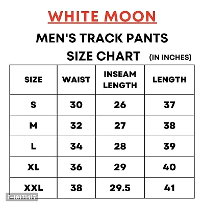 White Moon Men's Stylish Slim Fit Cotton Jogger Lower Track Pants for Gym, Running, Athletic, Casual Wear Combo Pack of 2 for Men Multicolour Size (S)-thumb2