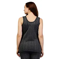 ZIMFIT Cotton Women's or Girls Winter wear Half Sleeves Thermal,Warmer, Slip Top in Dark Grey Colour (Pack of 1)-thumb2