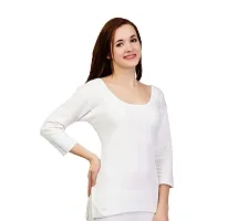 ZIMFIT Cotton Women's or Girls Winter wear Half Sleeves Thermal,Warmer, Slip Top in Dark Grey Colour (Pack of 1)-thumb1
