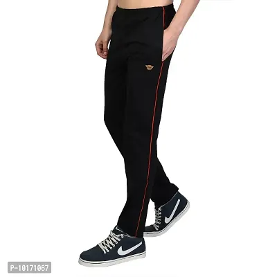 White Moon Men's Regular fit Slim Fit Track Pants Casual Wear (Pack of 2 |Black & Navy | Size :Medium)-thumb2