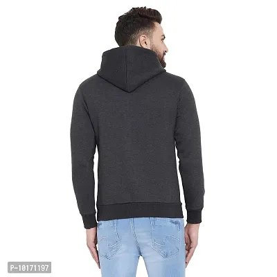 White Moon Men's Cotton Hooded Sweatshirt-thumb3