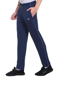 White Moon Men's Stylish Slim Fit Cotton Jogger Lower Track Pants for Gym, Running, Athletic, Casual Wear Combo Pack of 2 for Men Multicolour Size (L) Black,Navy Blue-thumb3
