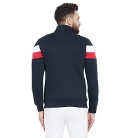 White Moon Men's Cotton Fleece Zipper Sweatshirt (XX-Large, NAVY1800)-thumb2