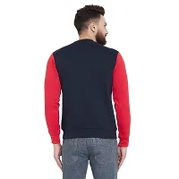 White Moon Men's Cotton Fleece Printed Round Neck Sweatshirt (Large, NAVY1601)-thumb3