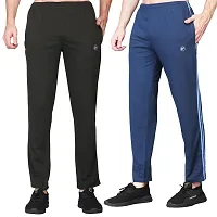 ZIMFIT Men's Slim Fit Cotton Jogger Lower Track Pants for Gym, Running, Athletic, Casual Wear for Men (Olive,Navy) (XL) (Pack of 2)-thumb2