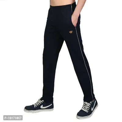White Moon Men's Regular fit Slim Fit Track Pants Casual Wear (Pack of 2 |Black & Navy | Size :Medium)-thumb4