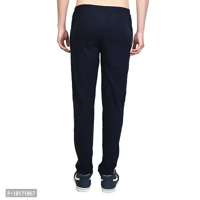 White Moon Men's Regular fit Slim Fit Track Pants Casual Wear (Pack of 2 |Black & Navy | Size :Medium)-thumb5