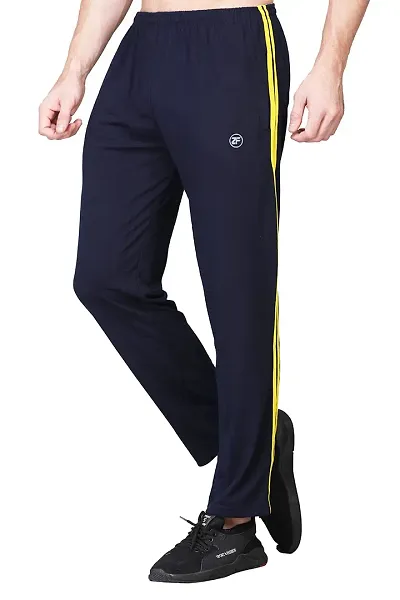 ZIMFIT Men's Slim Fit Cotton Jogger Lower Track Pants for Gym, Running, Athletic, Casual Wear for Men (Single)