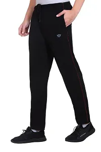 White Moon Men's Stylish Slim Fit Cotton Jogger Lower Track Pants for Gym, Running, Athletic, Casual Wear Combo Pack of 1 for Men Multicolour Size (XL) Black-thumb3