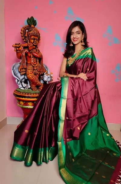 Cotton Silk Paithani Saree With Blouse Piece
