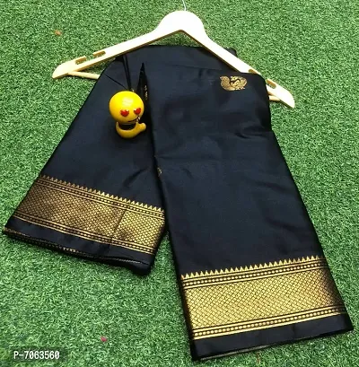 Attractive Cotton Silk Saree With Blouse Piece For Women