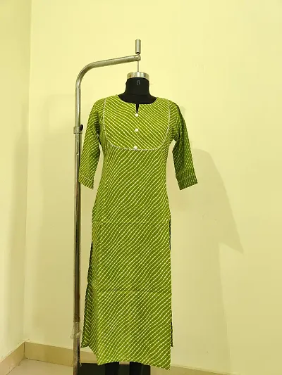 Stylish Cotton Printed Straight Kurta