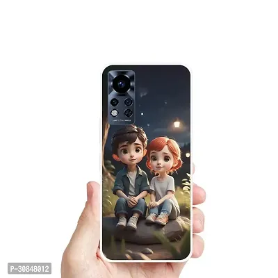 Attractive Print Soft Silicon Mobile Back Cover-thumb0