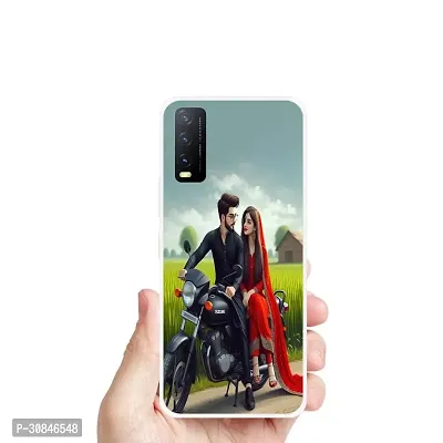 Attractive Print Soft Silicon Mobile Back Cover-thumb0