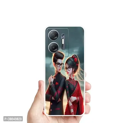 Attractive Print Soft Silicon Mobile Back Cover-thumb0