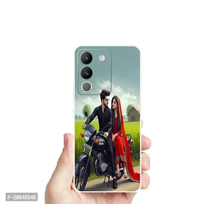 Attractive Print Soft Silicon Mobile Back Cover-thumb0