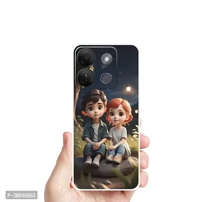 Attractive Print Soft Silicon Mobile Back Cover-thumb0