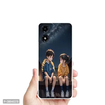 Attractive Print Soft Silicon Mobile Back Cover-thumb0