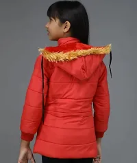 GURUJI Plus Girls Full Sleeve Zipper with Belt Pullover Hoodie/Hood Winter Sweatshirt/Sweater Jacket - (Pack of 1)-thumb1
