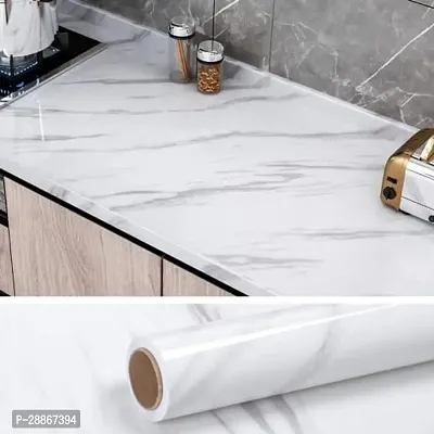 White Marble Wallpaper Stickers Waterproof-thumb5