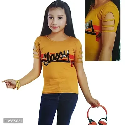 Stylish Cotton T-Shirt For Girl-thumb0