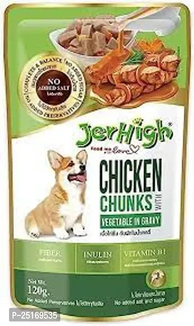 Jerhigh Chicken Chunks with Vegetable in Gravy ( Pack of 12 )