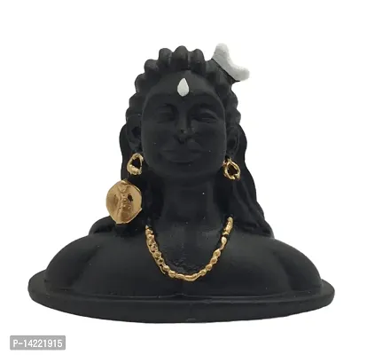 Aromora Resin Adiyogi Statue Car Accessories Dash Board, Pooja  Gift,Decore Items for Home  Office | Shiva Board  Gift, Idol/Adiyogi/Murti/Car Murticolor (Black, Pack of 1)-thumb0