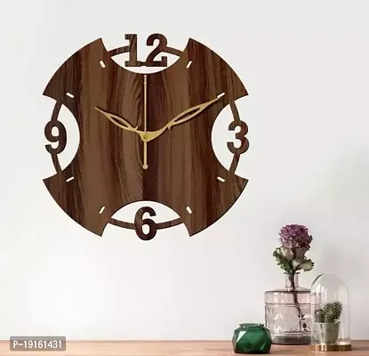 Designer  Wood Analog Wall Clock For Home And Office Decoration