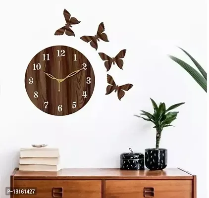 Designer  Wood Analog Wall Clock For Home And Office Decoration-thumb0