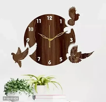 Designer  Wood Analog Wall Clock For Home And Office Decoration