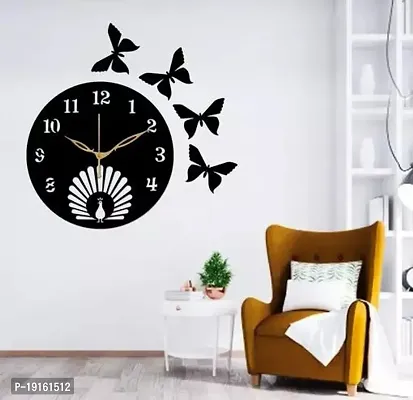 Designer  Wood Analog Wall Clock For Home And Office Decoration-thumb0