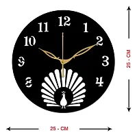 Designer  Wood Analog Wall Clock For Home And Office Decoration-thumb2