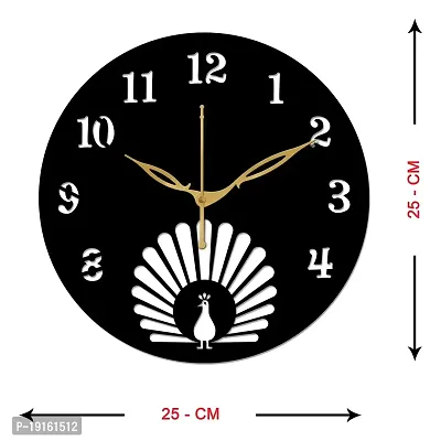 Designer  Wood Analog Wall Clock For Home And Office Decoration-thumb3