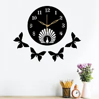 Designer  Wood Analog Wall Clock For Home And Office Decoration-thumb3